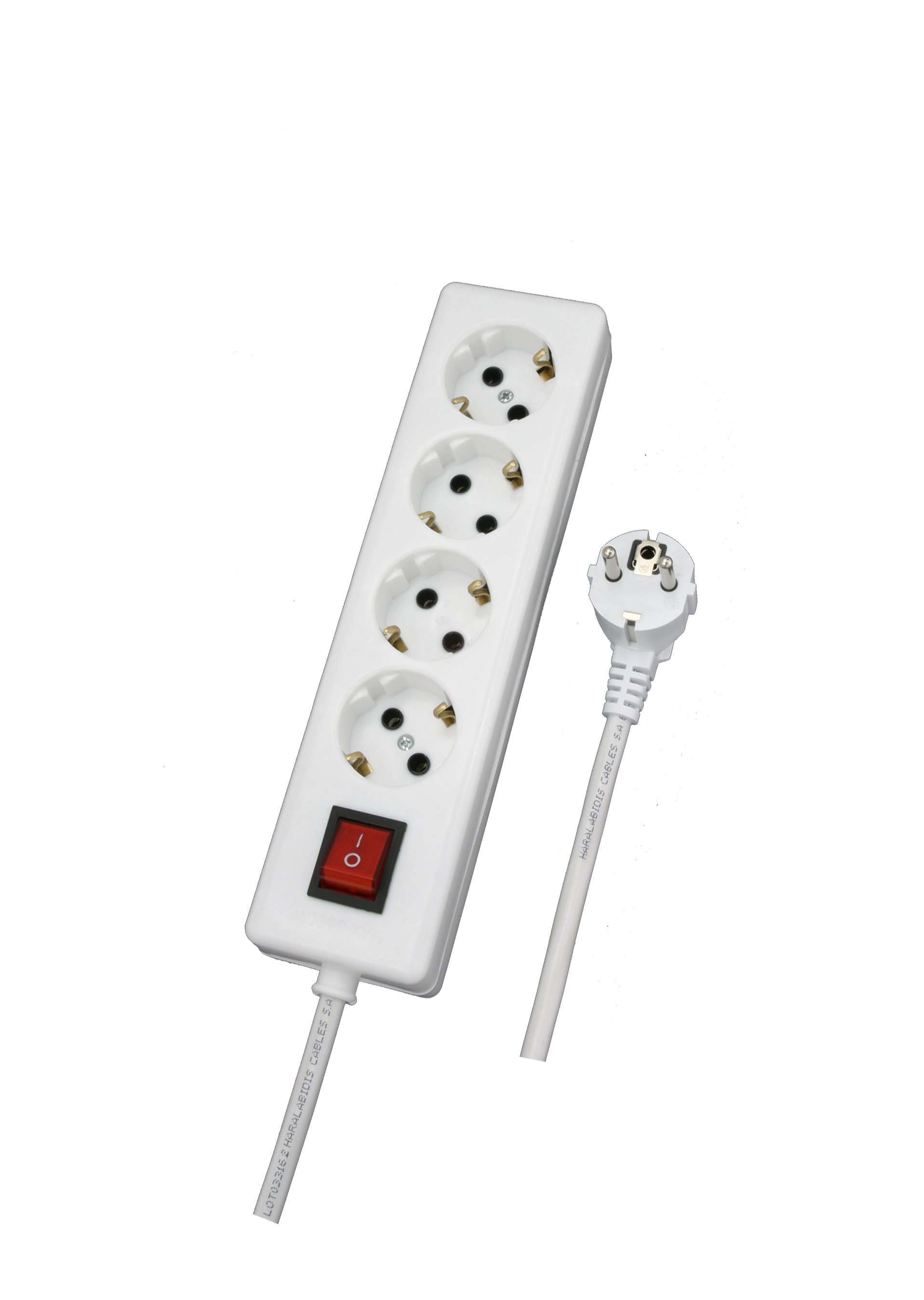 4Way socket with cable with switch